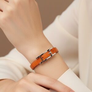Hermès Behapi Simple Tour Leather Bracelet